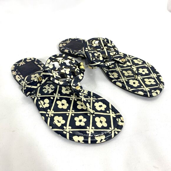 Tory Burch Size 8 Miller Thong Sandals Tropical Classic Designer 2-Pack - Picture 5 of 14